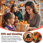 6 PCS 5D Diamond Painting Coasters Kits with Holder, Small Diamond Art Kits for Adults Beginners Diamond Dots Arts and Crafts Gems Supplies Item Halloween Decorations - Image 7