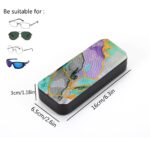 Abstract Diamond Art Eyeglasses Case Kits for Adults Small Gem Art Paint by Diamonds Dots DIY for Beginner Women Suitable for Storing and Protecting Glasses - Gambar 6