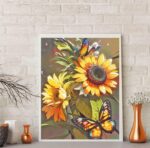 Flower Diamond Painting Kits for Adults Full Round Drill for Adults Beginner DIY Craft Gifts Home Wall Decoration 11.8x15.7 Inches – Image 6