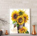 Flower Diamond Painting Kits for Adults Full Round Drill for Adults Beginner DIY Craft Gifts Home Wall Decoration 11.8x15.7 Inches - Image 6