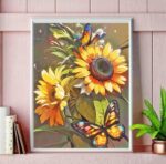 Flower Diamond Painting Kits for Adults Full Round Drill for Adults Beginner DIY Craft Gifts Home Wall Decoration 11.8x15.7 Inches – Image 5