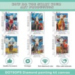 Highland Cow Style 6PCS Diamond Painting Kits for Adults Full Round Drill for Adults Beginner DIY Craft Gifts Home Wall Decoration 11.8x15.7 Inches - Imagen 2
