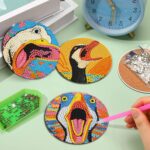 6 PCS Diamond Art Coasters Kits, Small Diamond Painting Coasters, Fall Diamond Art Kits for Adults Beginners, Arts and Crafts Supplies Item Sets with Holder Duck Style - Image 7