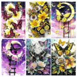 Abstract Style 6PCS Diamond Painting Kits for Adults Full Round Drill for Adults Beginner DIY Craft Gifts Home Wall Decoration 11.8x15.7 Inches