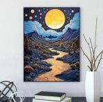 Abstract Diamond Painting Kits for Adults Full Round Drill for Adults Beginner DIY Craft Gifts Home Wall Decoration 11.8x15.7 Inches - immagine 7