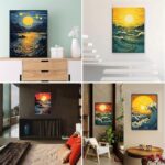 Landscape 6PCS Diamond Painting Kits for Adults Full Round Drill for Adults Beginner DIY Craft Gifts Home Wall Decoration 11.8x15.7 Inches - Image 5
