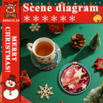 8 Pcs Diamond Art Kits for Adults Small Diamond Art Coasters with Holder,Diamond Art Painting Coasters for Adults Beginners Diamond Craft for Christmas Birthday (Christmas Ornaments) – Image 6