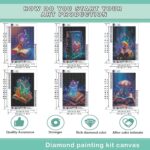 Abstract Style 6PCS Diamond Painting Kits for Adults Full Round Drill for Adults Beginner DIY Craft Gifts Home Wall Decoration 11.8x15.7 Inches - Gambar 2