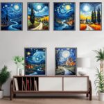 Abstract Style 6PCS Diamond Painting Kits for Adults Full Round Drill for Adults Beginner DIY Craft Gifts Home Wall Decoration 11.8x15.7 Inches - Image 6