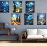 Abstract Style 6PCS Diamond Painting Kits for Adults Full Round Drill for Adults Beginner DIY Craft Gifts Home Wall Decoration 11.8x15.7 Inches - Image 7