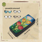 Flower Diamond Art Eyeglasses Case Kits for Adults Small Gem Art Paint by Diamonds Dots DIY for Beginner Women Suitable for Storing and Protecting Glasses - obrazek 2