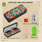 Mandala Diamond Art Eyeglasses Case Kits for Adults Small Gem Art Paint by Diamonds Dots DIY for Beginner Women Suitable for Storing and Protecting Glasses – Bild 4