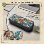 Mandala Diamond Art Eyeglasses Case Kits for Adults Small Gem Art Paint by Diamonds Dots DIY for Beginner Women Suitable for Storing and Protecting Glasses - Gambar 3