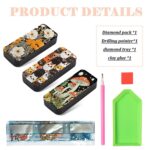 3PCS Diamond Art Eyeglasses Case Kits for Adults Small Gem Art Paint by Diamonds Dots DIY for Beginner Women Suitable for Storing and Protecting Glasses - Image 5