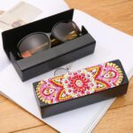 3PCS Mandala Diamond Art Eyeglasses Case Kits for Adults Small Gem Art Paint by Diamonds Dots DIY for Beginner Women Suitable for Storing and Protecting Glasses - Image 6