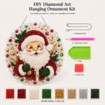 New Christmas 5D Diamond Painting Ornaments – Christmas Hanging Decorations - immagine 3