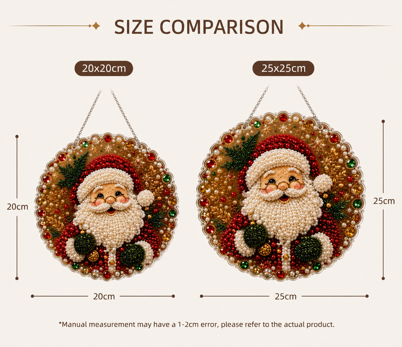 Two Sizes - 20x20cm and 25x25cm