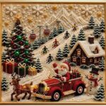 DOTZSO | DIY Christmas Pearl Diamond Painting Art Kit - Gambar 12