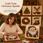 DOTZSO | DIY Christmas Pearl Diamond Painting Art Kit - Gambar 2