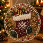 New Christmas 5D Diamond Painting Ornaments – Christmas Hanging Decorations - immagine 5