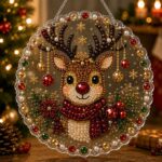 New Christmas 5D Diamond Painting Ornaments – Christmas Hanging Decorations - immagine 2