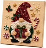 DIY Christmas Kitchen Pearl Diamond Painting Art Kit with Frame | Pearl Beads Diamond Art Kits for Adults Beginner, Gemstone Diamond Dots Craft for Home Wall Decor - Image 2