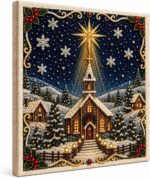DIY Christmas Kitchen Pearl Diamond Painting Art Kit with Frame | Pearl Beads Diamond Art Kits for Adults Beginner, Gemstone Diamond Dots Craft for Home Wall Decor - Image 2