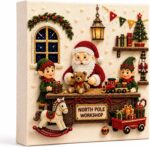 DIY Christmas Kitchen Pearl Diamond Painting Art Kit with Frame | Pearl Beads Diamond Art Kits for Adults Beginner, Gemstone Diamond Dots Craft for Home Wall Decor - Image 2
