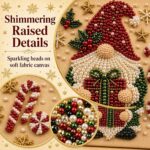 DIY Christmas Kitchen Pearl Diamond Painting Art Kit with Frame | Pearl Beads Diamond Art Kits for Adults Beginner, Gemstone Diamond Dots Craft for Home Wall Decor - Image 4