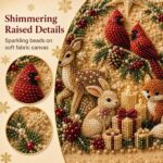 DIY Christmas Kitchen Pearl Diamond Painting Art Kit with Frame | Pearl Beads Diamond Art Kits for Adults Beginner, Gemstone Diamond Dots Craft for Home Wall Decor - Image 4