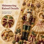 DIY Christmas Kitchen Pearl Diamond Painting Art Kit with Frame | Pearl Beads Diamond Art Kits for Adults Beginner, Gemstone Diamond Dots Craft for Home Wall Decor - Image 4