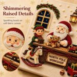 DIY Christmas Kitchen Pearl Diamond Painting Art Kit with Frame | Pearl Beads Diamond Art Kits for Adults Beginner, Gemstone Diamond Dots Craft for Home Wall Decor - Image 4