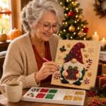DIY Christmas Kitchen Pearl Diamond Painting Art Kit with Frame | Pearl Beads Diamond Art Kits for Adults Beginner, Gemstone Diamond Dots Craft for Home Wall Decor - Image 5