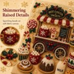 DIY Christmas Kitchen Pearl Diamond Painting Art Kit with Frame | Pearl Beads Diamond Art Kits for Adults Beginner, Gemstone Diamond Dots Craft for Home Wall Decor - Image 5