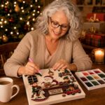 DIY Christmas Kitchen Pearl Diamond Painting Art Kit with Frame | Pearl Beads Diamond Art Kits for Adults Beginner, Gemstone Diamond Dots Craft for Home Wall Decor - Image 5