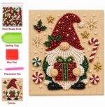 DIY Christmas Kitchen Pearl Diamond Painting Art Kit with Frame | Pearl Beads Diamond Art Kits for Adults Beginner, Gemstone Diamond Dots Craft for Home Wall Decor - Image 6