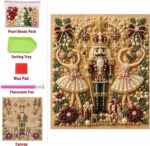 DIY Christmas Kitchen Pearl Diamond Painting Art Kit with Frame | Pearl Beads Diamond Art Kits for Adults Beginner, Gemstone Diamond Dots Craft for Home Wall Decor - Image 6
