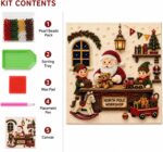 DIY Christmas Kitchen Pearl Diamond Painting Art Kit with Frame | Pearl Beads Diamond Art Kits for Adults Beginner, Gemstone Diamond Dots Craft for Home Wall Decor - Image 6