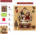 DIY Christmas Kitchen Pearl Diamond Painting Art Kit with Frame | Pearl Beads Diamond Art Kits for Adults Beginner, Gemstone Diamond Dots Craft for Home Wall Decor - Image 6