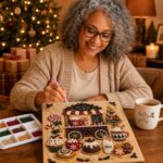 DIY Christmas Kitchen Pearl Diamond Painting Art Kit with Frame | Pearl Beads Diamond Art Kits for Adults Beginner, Gemstone Diamond Dots Craft for Home Wall Decor - Image 7