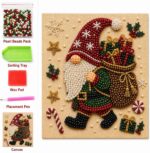 DIY Christmas Kitchen Pearl Diamond Painting Art Kit with Frame | Pearl Beads Diamond Art Kits for Adults Beginner, Gemstone Diamond Dots Craft for Home Wall Decor - Image 6