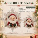 christmas pearl diamond painting suncatcher kit, diy craft | pre assembled metal chain, acrylic snowflake shape board with lace edge, 3d mixed sized pearl beads craft