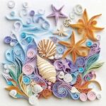 shell starfish diamond art kits for adults,diy specail shape diamond painting kit for adult beginners, 5d diamond painting crystal rhinestones art, home wall decor