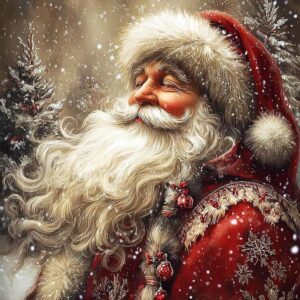 santa claus diamond art kits for adults, diy christmas wall decor | diamond painting kit sparkling full drill design perfect for home decor, holiday gifting, and relaxing crafting
