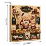DIY Christmas Kitchen Pearl Diamond Painting Art Kit with Frame | Pearl Beads Diamond Art Kits for Adults Beginner, Gemstone Diamond Dots Craft for Home Wall Decor