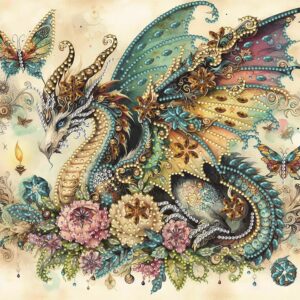 钻石艺术绘画龙diy 5d 钻石艺术绘画特殊形状钻头钻石艺术绘画
