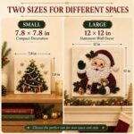 DIY Christmas Pearl Diamond Painting Art Kit with Frame, Pearl Art Kits for Adults and Beginners, Holiday Bead Craft Wall Decor - Image 2