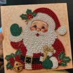 Christmas Pearl Diamond Painting Art Kit DIY Santa Claus Series-A