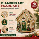 3D Christmas House Diamond Painting Kit – Christmas Eve - Image 2