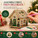 3D Christmas House Diamond Painting Kit – Christmas Eve - Image 4